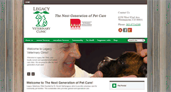 Desktop Screenshot of legacyvetclinic.com